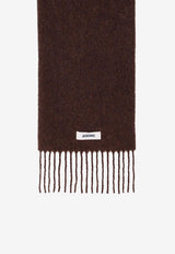 Jacquemus Carro Mohair Blend Scarf Brown 24HACU00572BOT4032/R_JACQM-850