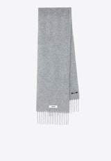 Jacquemus Alpaca and Mohair Fringed Scarf Gray 24HACU00572BOT4032/R_JACQM-950