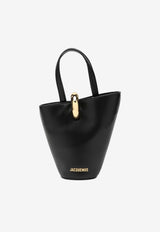 Jacquemus Small Bambola Leather Bucket Bag Black 24HBAW00389AC01C01/R_JACQM-990
