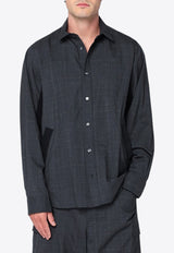 Sacai Wool Buttoned Shirt Gray 25-03805MWO/R_SACAI-301