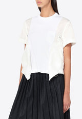 Sacai Jacket-Style Crewneck T-shirt White 25-07998CO_SACAI-101