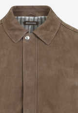 Leather Bomber Jacket