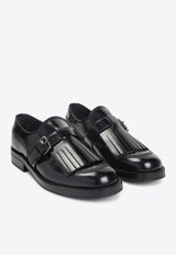 Piper Buckled Leather Loafers