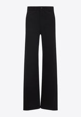 Twisted Straight-Leg Pants