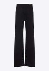 Twisted Straight-Leg Pants