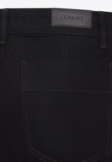 Twisted Straight-Leg Pants