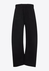 Twisted Belted Cotton Pants