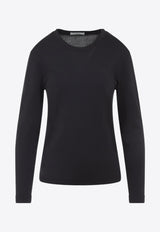 Long-Sleeved Crewneck T-shirt