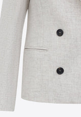 Double Breasted Wool Blazer