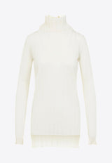 Wool-Blend High-Neck Sweater