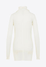 Wool-Blend High-Neck Sweater