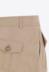 تنورة ميليتاري تويست بطول منتصف الساق