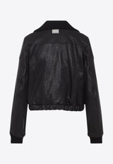 Zip-Up Leather Jacket