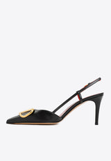 VLogo 80 Slingback Leather Pumps