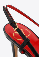 VLogo 80 Slingback Leather Pumps