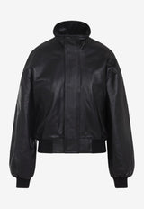 Leather Bomber Jacket