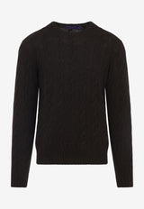 Cable Pullover Cashmere Sweater