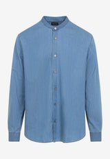 Long-Sleeved Denim Shirt