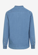 Long-Sleeved Denim Shirt