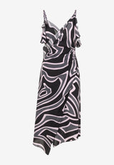 Geometric Print Midi Dress