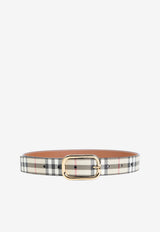 Check Pattern Canvas Belt