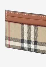 Sandon Check Leather Cardholder