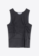 The Attico Silk Tank Top Gray 250WCI00014SSS017A/Q_ATTIC-084