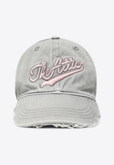 The Attico Vintage-Effect Baseball Cap Gray 251WAC00039CCC107M_ATTIC-084