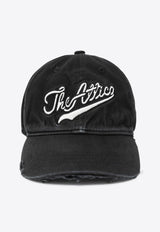 The Attico Vintage-Effect Baseball Cap Black 251WAC00039CCC107M_ATTIC-100