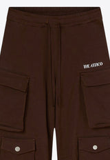 The Attico Fern Wide-Leg Cargo Pants Brown 251WCP00260JJF007A/R_ATTIC-204
