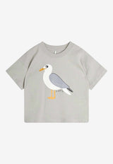 Mini Rodini Boys Seagull Print T-shirt Gray 2522013797CO/Q_MIRO-GR