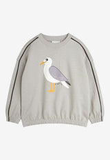 Mini Rodini Boys Seagull Print Sweatshirt Gray 2522013897CO/Q_MIRO-GR