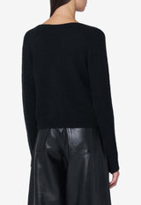 Roberto Collina Cashmere V-neck Cardigan Black 253F01010WO/R_ROBER-F0109