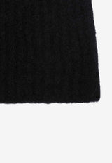 Roberto Collina Cashmere and Silk Ribbed Beanie Black 253F01051WO/R_ROBER-F0109