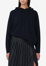 Roberto Collina Wool Hooded Sweatshirt Navy 253F19007WO/R_ROBER-F1910