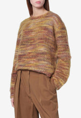 Roberto Collina Wool and Mohair Crewneck Sweater Multicolor 253F38001WO/R_ROBER-F3843