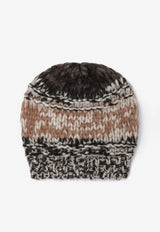 Roberto Collina Mouliné-Effect Alpaca-Blend Beanie Multicolor 253F46051WO/R_ROBER-F4605