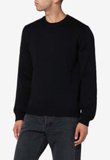 Roberto Collina Crewneck Wool Sweater Black 253M02001WO/R_ROBER-M0209