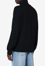 Roberto Collina High-Neck Zip-Up Cardigan Black 253M02108WO/R_ROBER-M0209