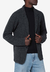 Roberto Collina Wool-Blend Blazer-Style Cardigan Gray 253M14211NY/R_ROBER-M1421