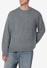 Roberto Collina Wool-Blend Crewneck Sweater Gray 253M40201WO/R_ROBER-M4018