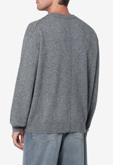 Roberto Collina Wool-Blend Crewneck Sweater Gray 253M40201WO/R_ROBER-M4018