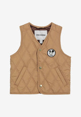 Mini Rodini Boys Ritzratz Quilted Vest Beige 2571010513PL/R_MIRO-13
