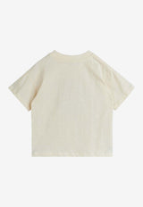 Mini Rodini Babies Big Bear Print T-shirt Off-white 2572010711CO/R_MIRO-OW