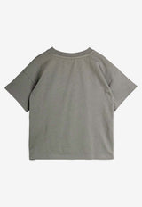 Mini Rodini Boys Dino Print T-shirt Gray 2572013197BCO/R_MIRO-97