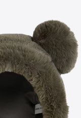 Mini Rodini Baby Girls Faux Fur Ear Hat Gray 2576510097PL/R_MIRO-GR