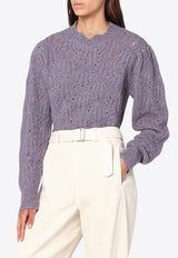 Isabel Marant Etoile Openwork Alpaca-Blend Sweater Multicolor 25APU0727FAC3L08E/R_ISAET-MUBU