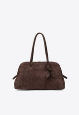 Jacquemus Turismo Croc-Embossed Suede Shoulder Bag Brown 25EBAU00417AC07A09/R_JACQM-880