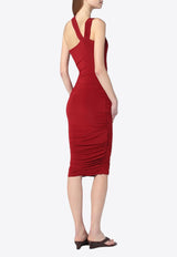 Isabel Marant Ethel One-Shoulder Mini Dress Red 25ERO0787FAC2J12I/Q_ISAMA-11DR