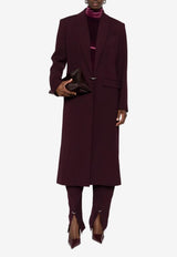 Mugler Notched-Lapel Wool Coat Purple 25F1MA0193196_PLUM